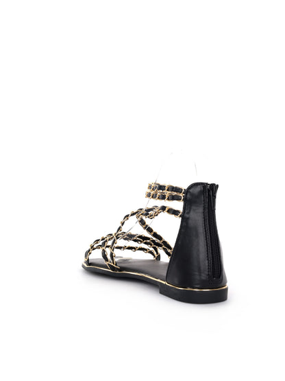 Sandalo Clyo' da donna in nero, elegante e versatile