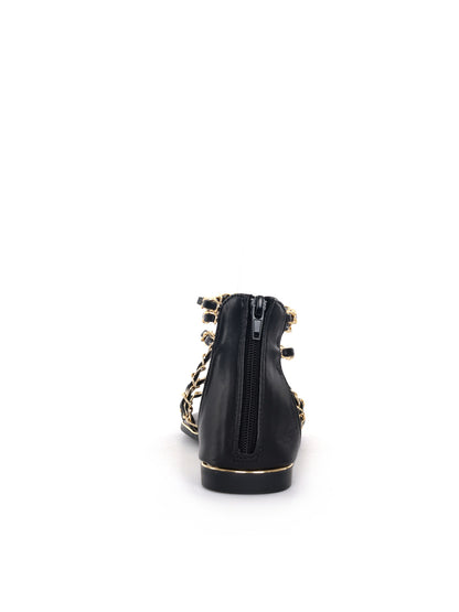 Sandalo Clyo' da donna in nero, elegante e versatile