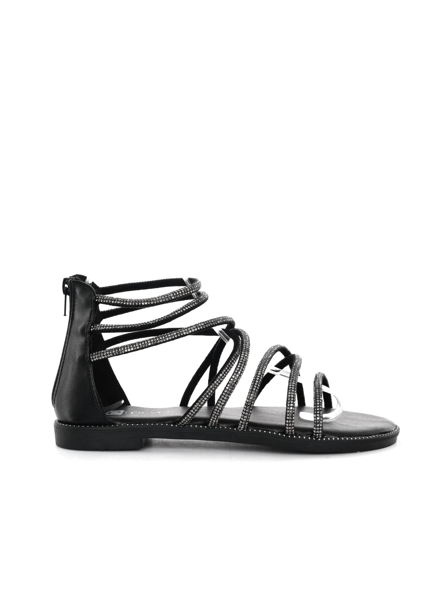 Hosis Clyo', sandalo nero da Donna elegante e versatile