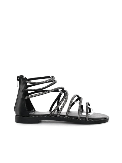 Hosis Clyo', sandalo nero da Donna elegante e versatile