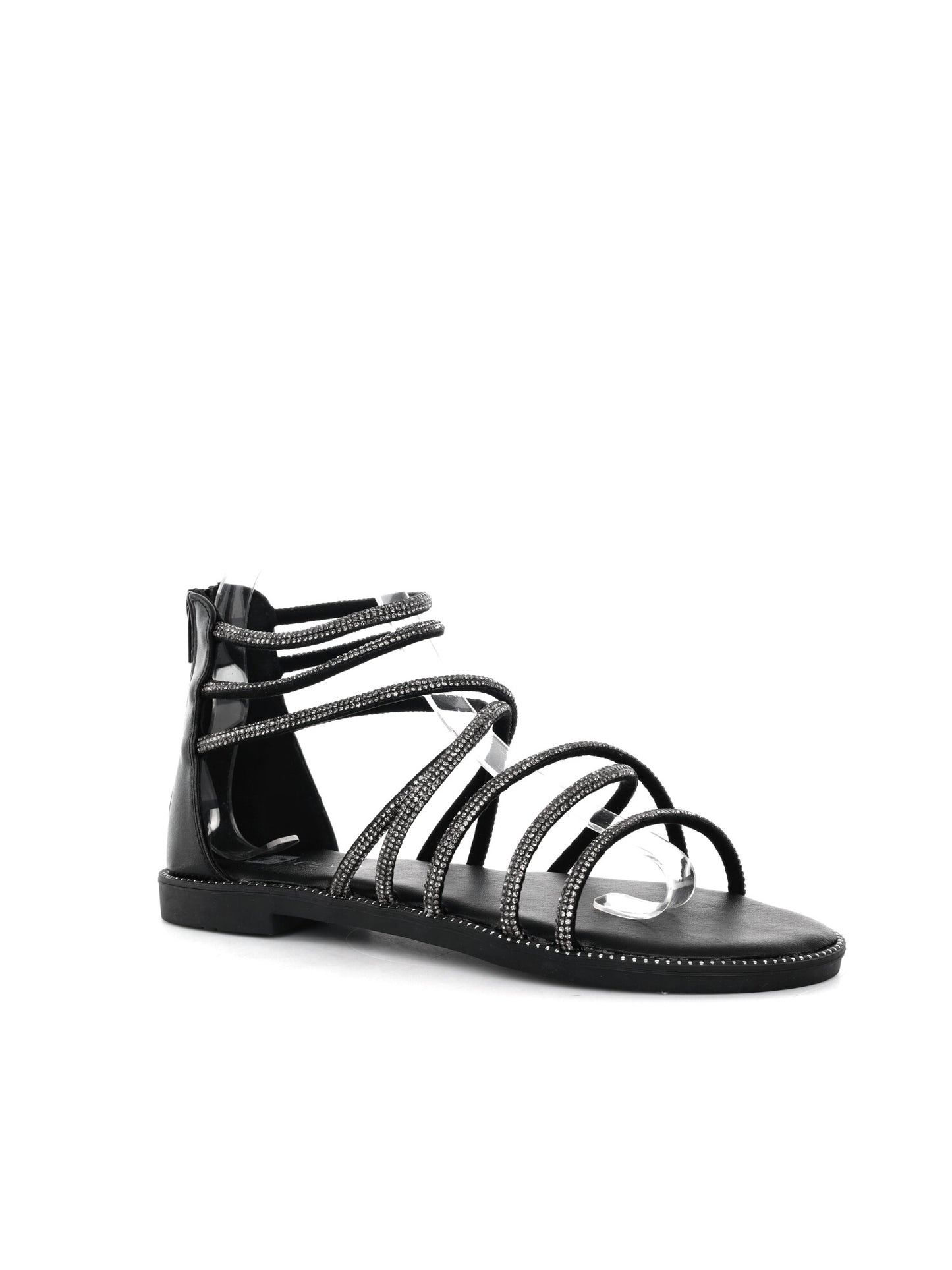 Hosis Clyo', sandalo nero da Donna elegante e versatile