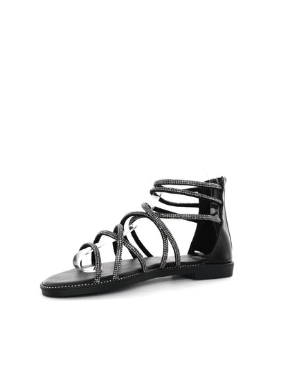 Hosis Clyo', sandalo nero da Donna elegante e versatile