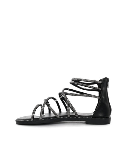 Hosis Clyo', sandalo nero da Donna elegante e versatile
