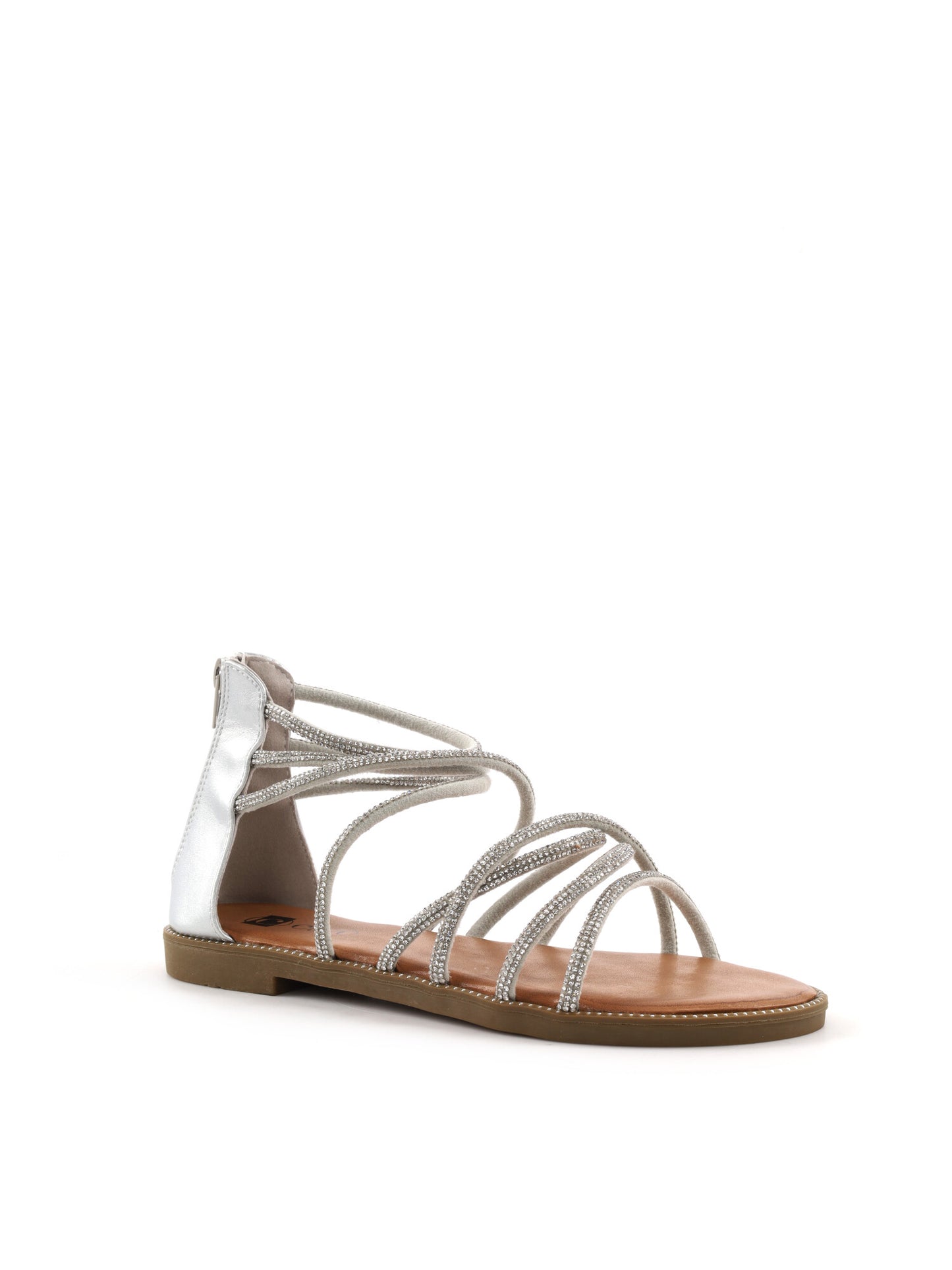 Sandali donna Hosis Clyo' argento, eleganza e comfort