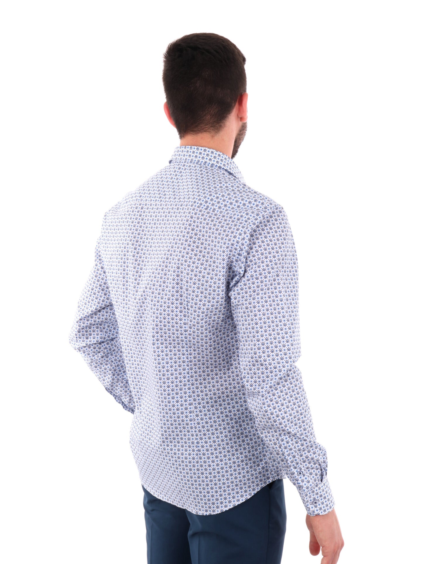 F.B. CAMICIA FANTASI - BLU