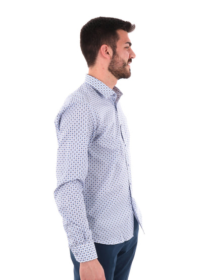 F.B. CAMICIA FANTASI - BLU