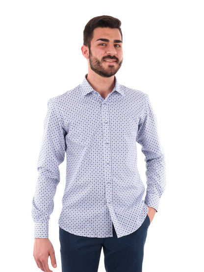 F.B. CAMICIA FANTASI - BLU