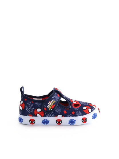 Slip on bambino unisex Spiderman blu