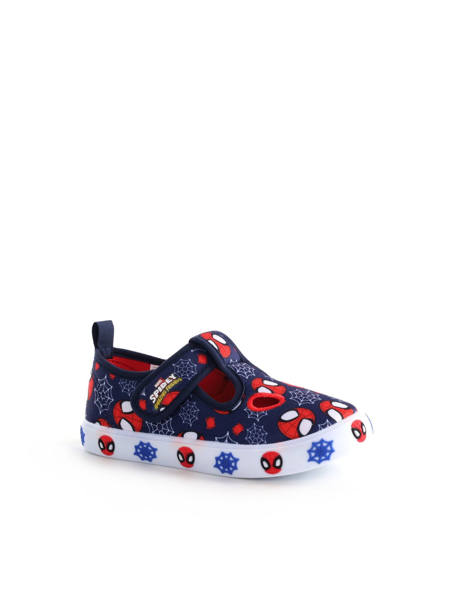 Slip on bambino unisex Spiderman blu