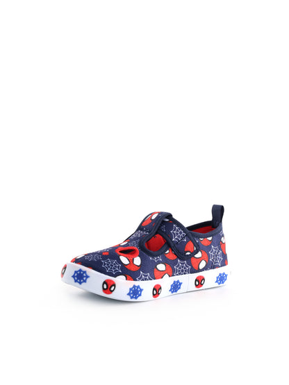 Slip on bambino unisex Spiderman blu
