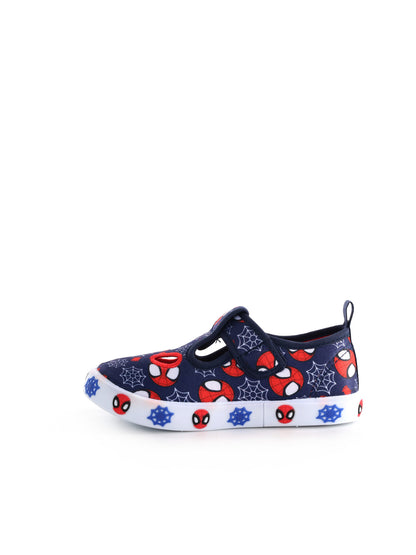 Slip on bambino unisex Spiderman blu