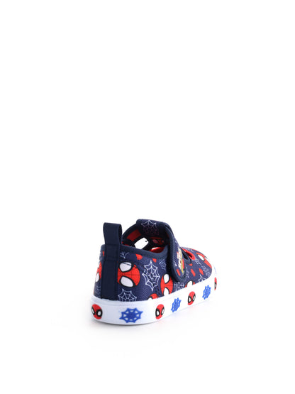 Slip on bambino unisex Spiderman blu