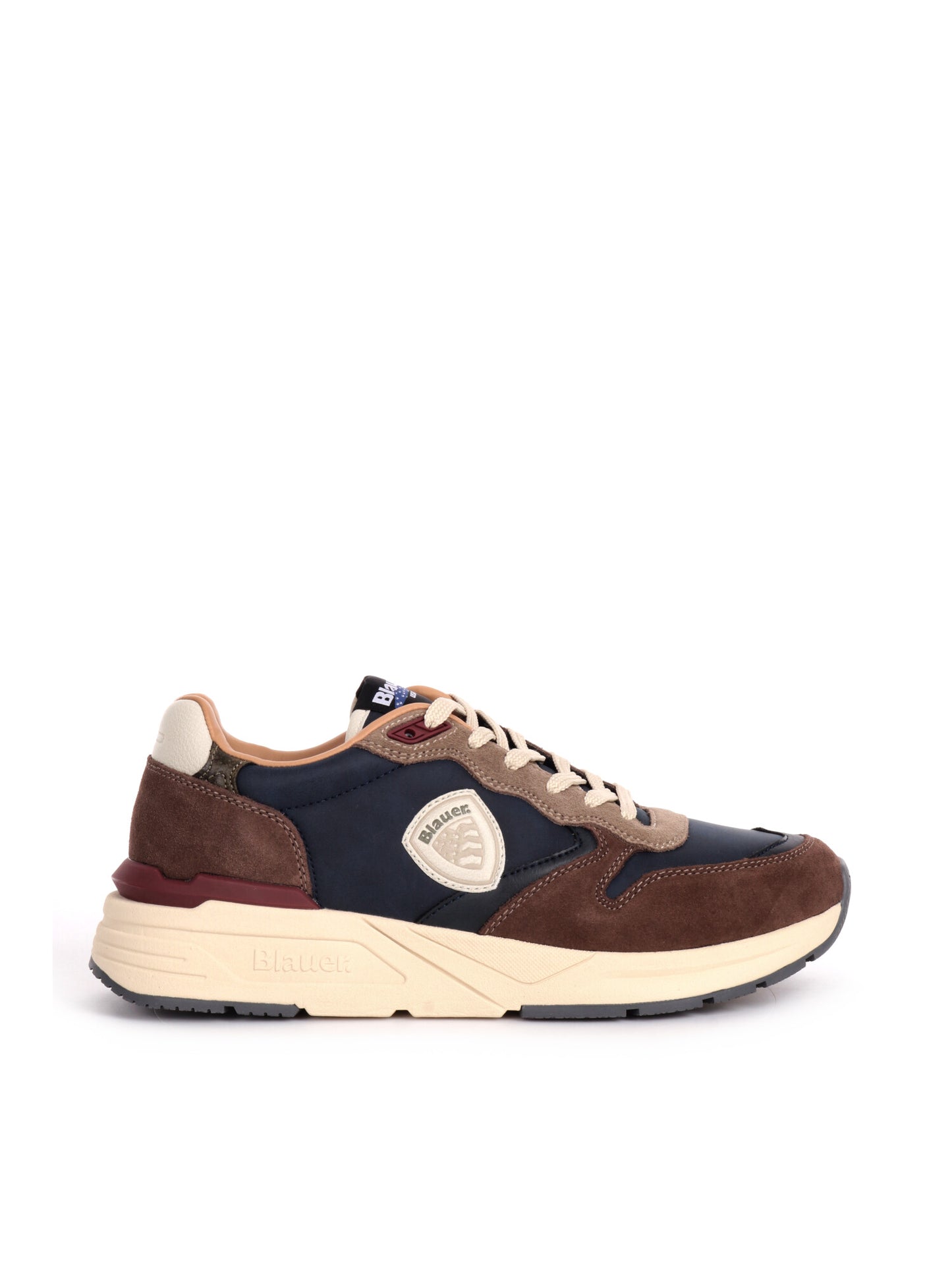 SNEAKERS BLAUER DA UOMO BLU MARRONE