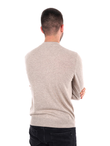MAGLIA REFLEX GIROCOLLO FB DA UOMO BEIGE