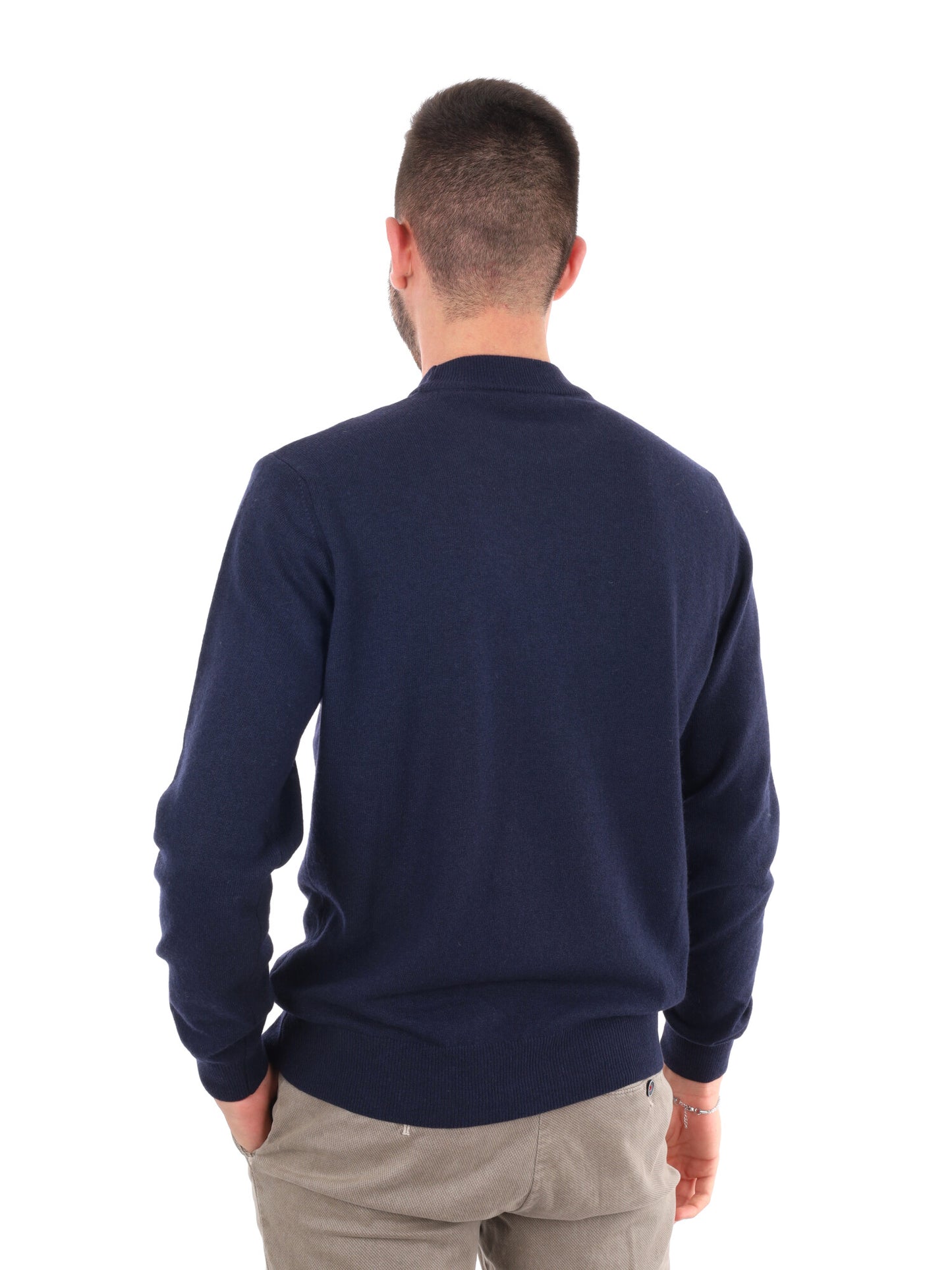 MAGLIA REFLEX GIROCOLLO FB DA UOMO BLU