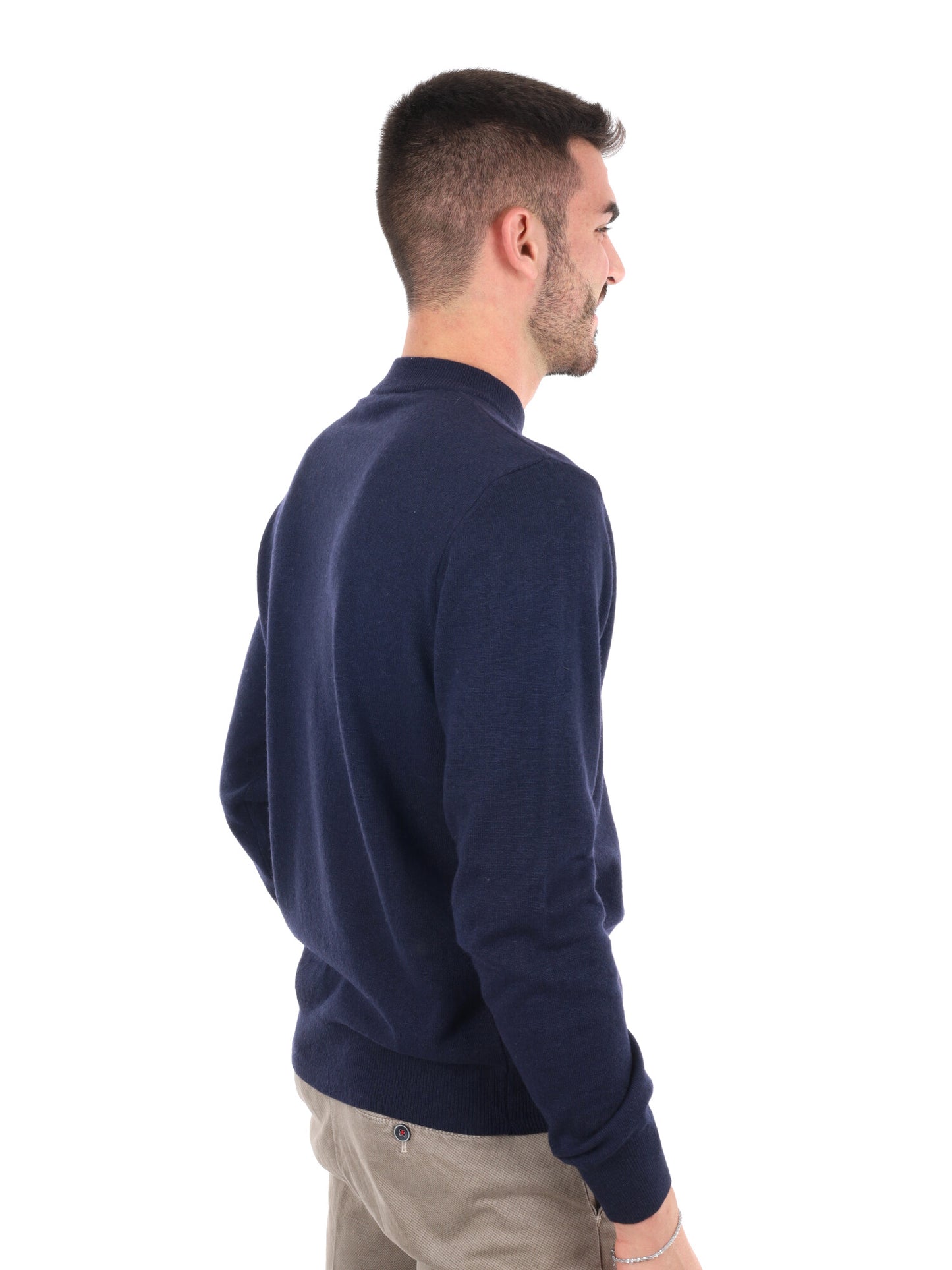 MAGLIA REFLEX GIROCOLLO FB DA UOMO BLU