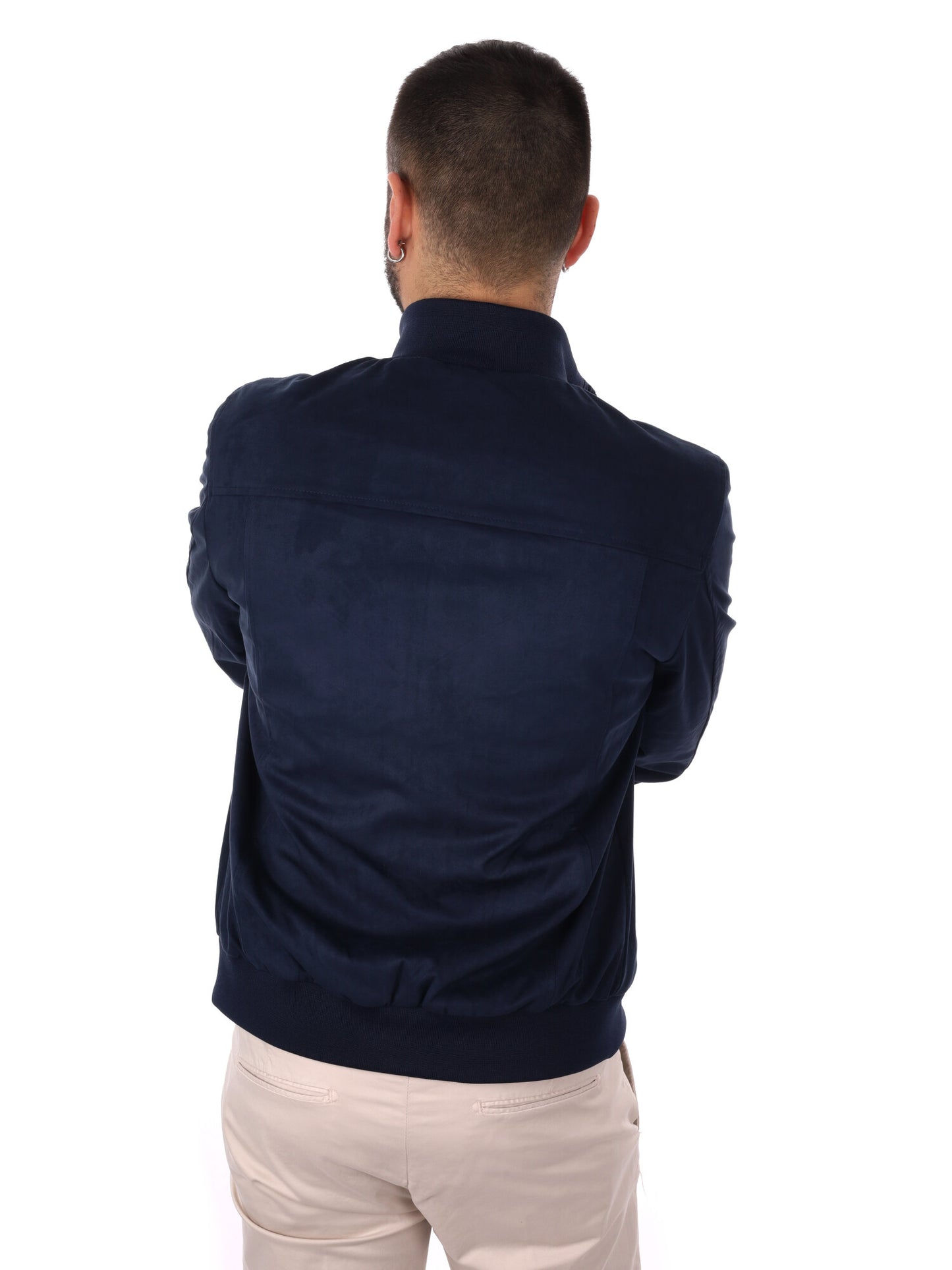 Giubbotto Renna blu uomo FB, versatile e casual per la primavera