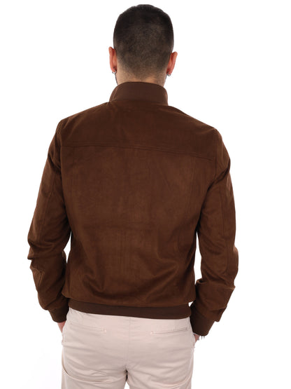 Giubbotto Renna in marrone da uomo per primavera casual