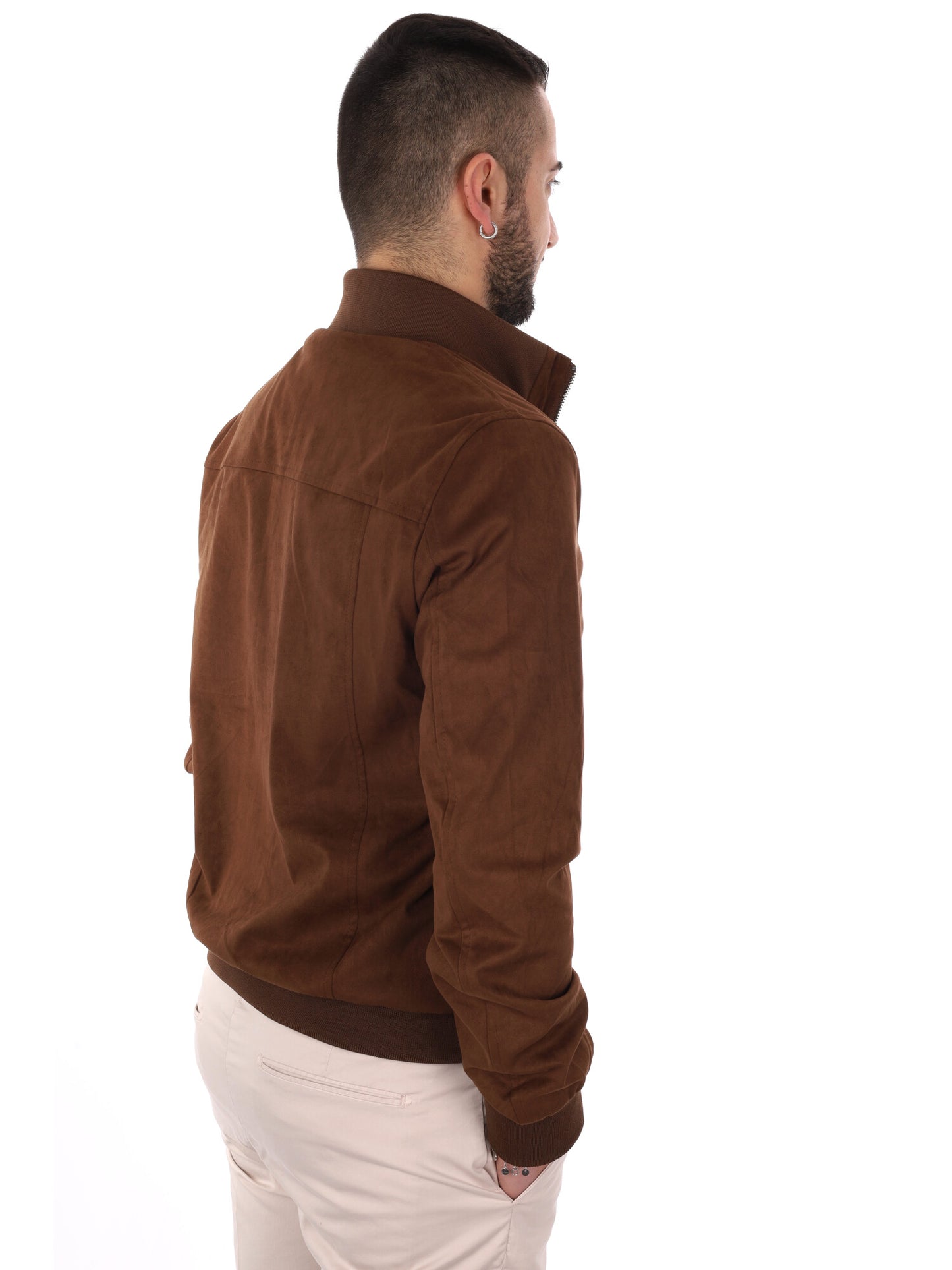 Giubbotto Renna in marrone da uomo per primavera casual