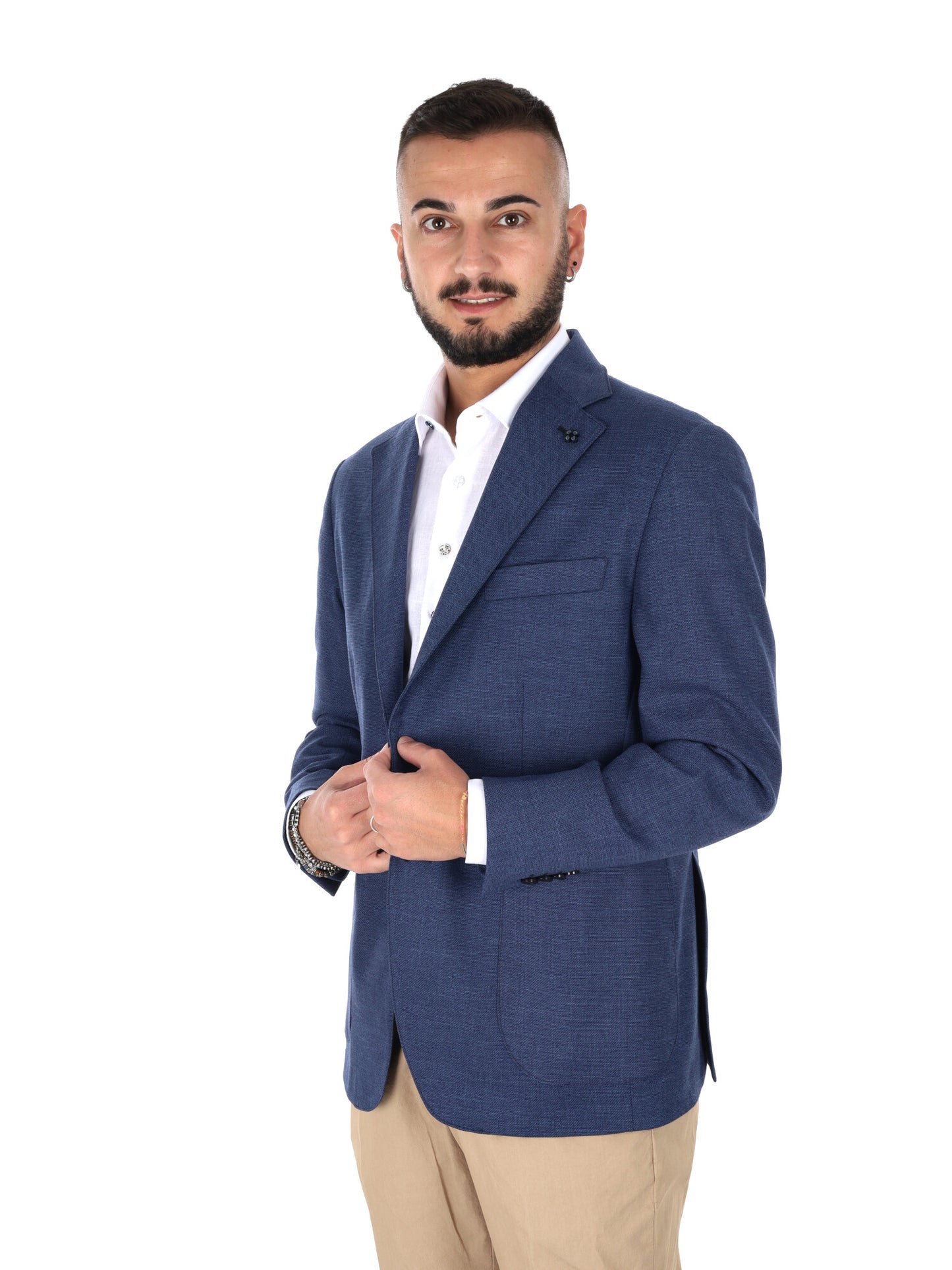 Giacca da uomo Fb Drop 4 blu, elegante e versatile