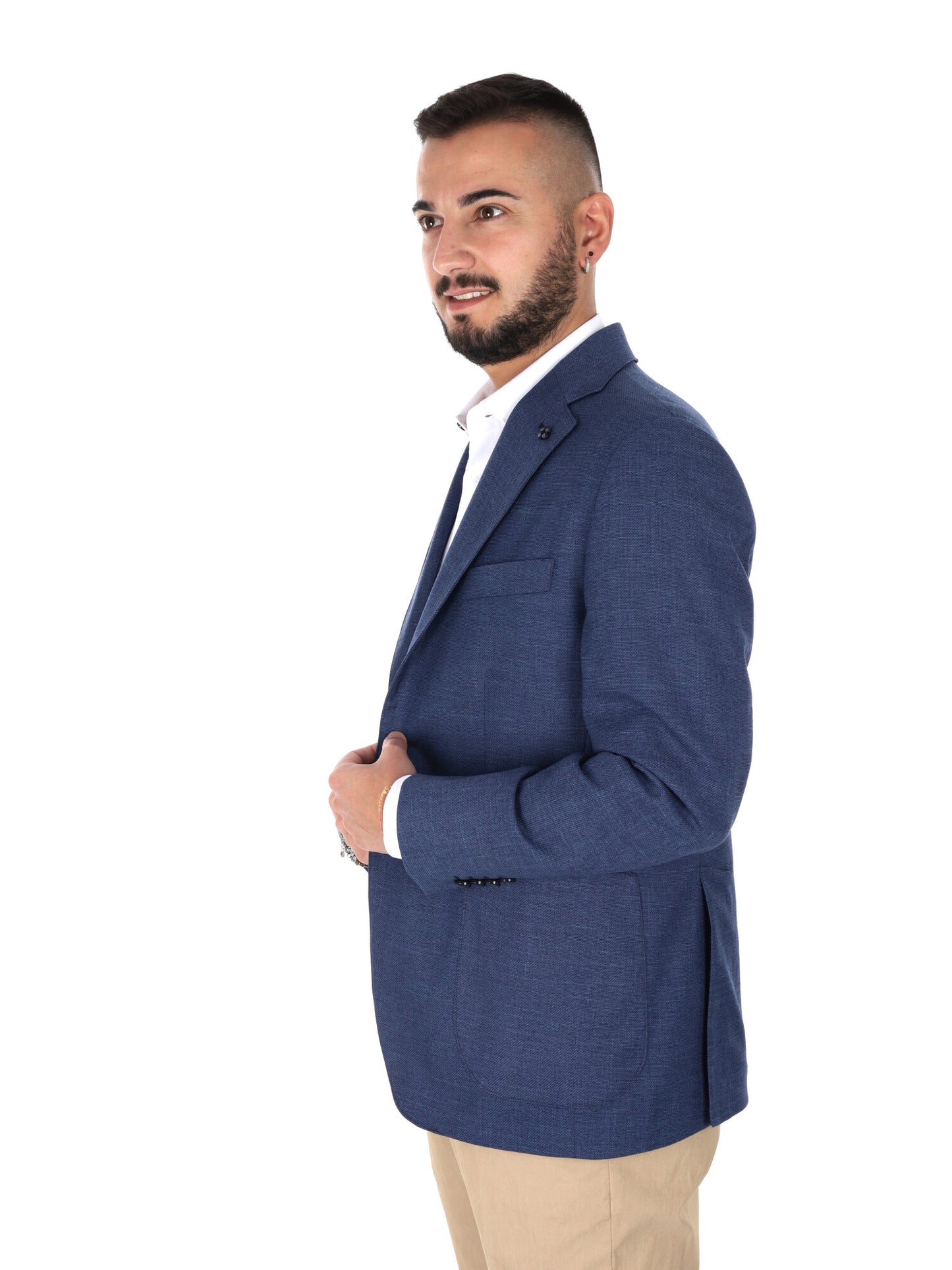 Giacca da uomo Fb Drop 4 blu, elegante e versatile