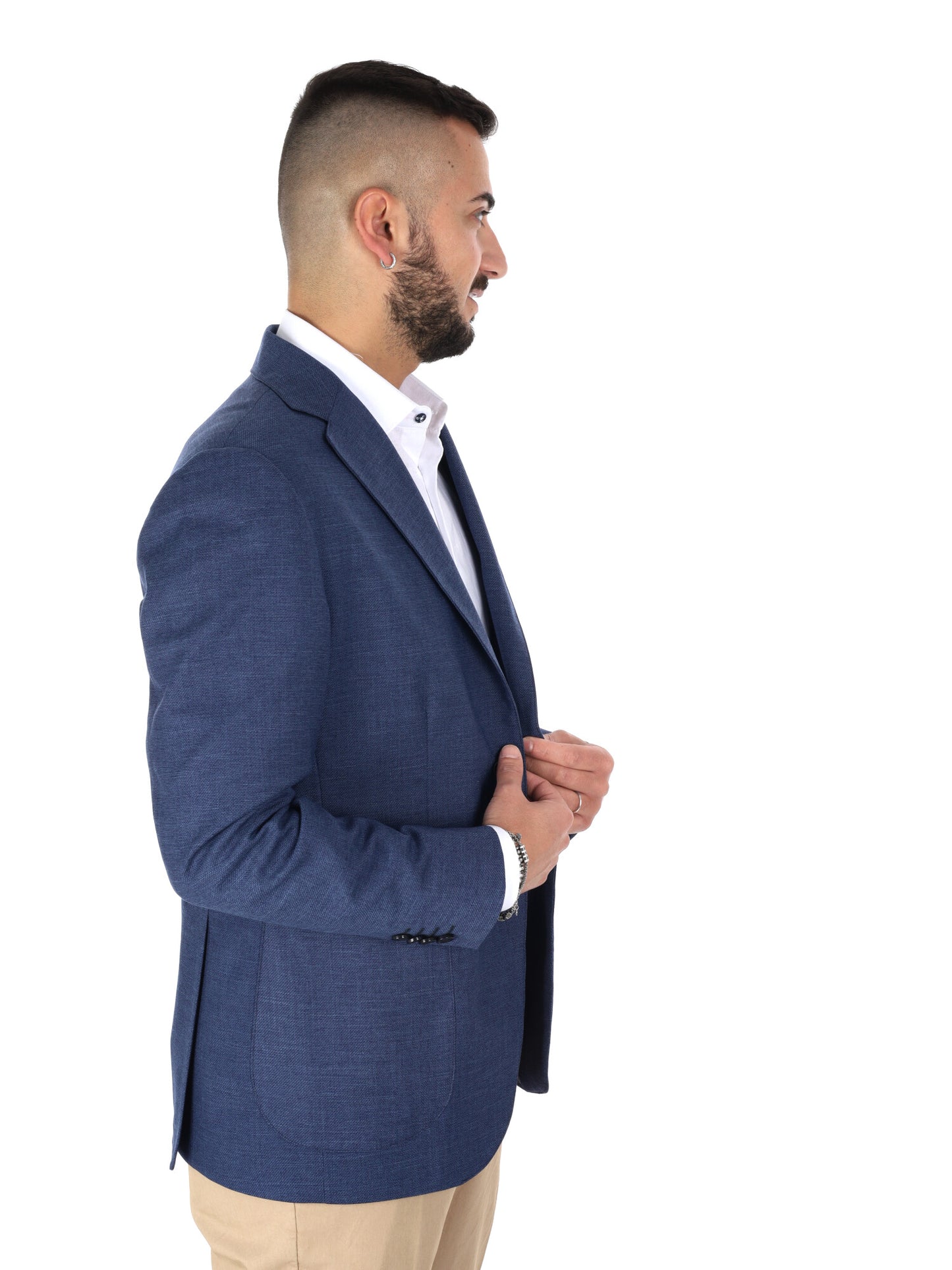 Giacca da uomo Fb Drop 4 blu, elegante e versatile