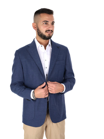 Giacca da uomo Fb Drop 4 blu, elegante e versatile