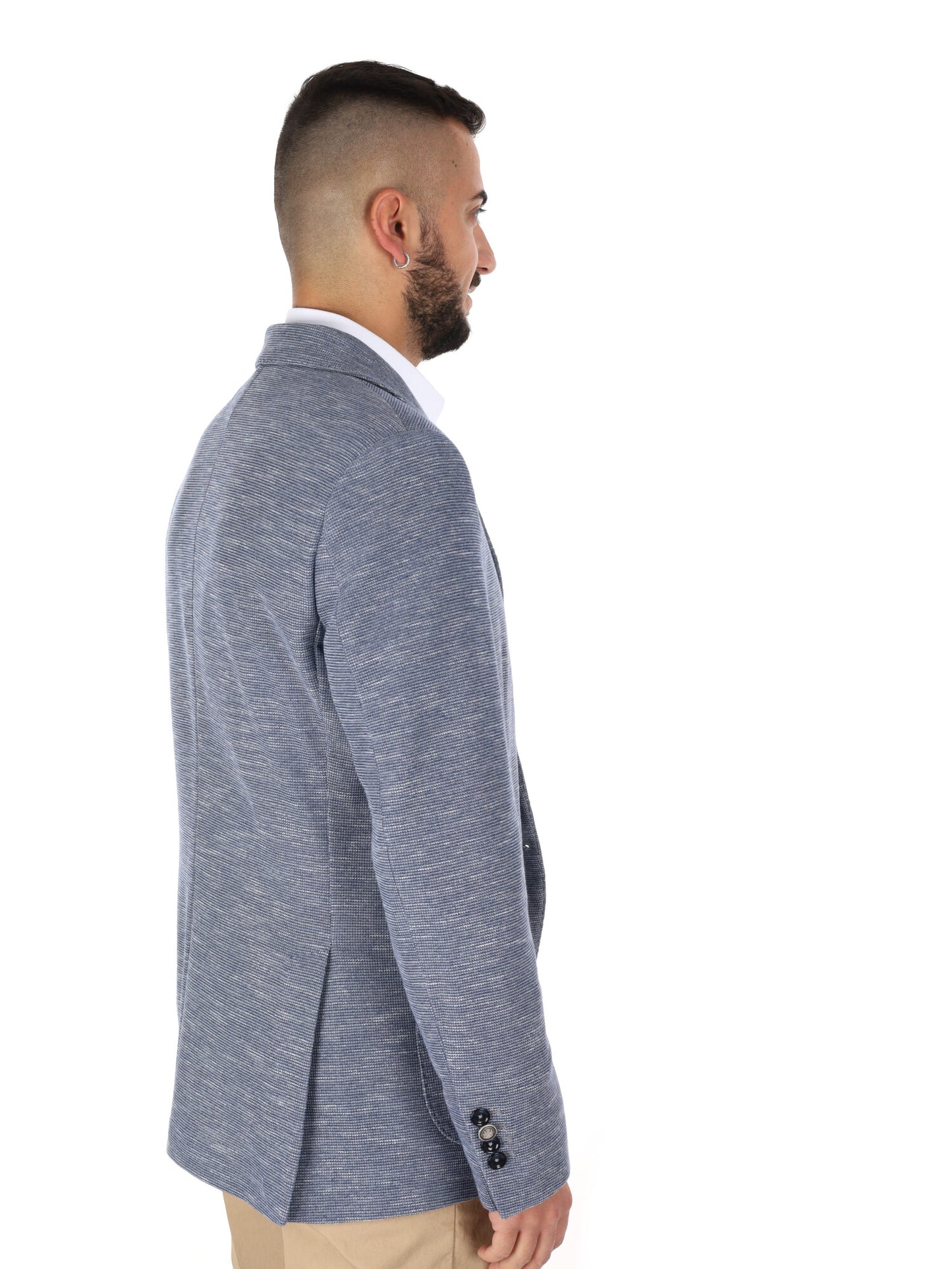 Giacca Drop 4 elegante in denim da uomo per la primavera-estate