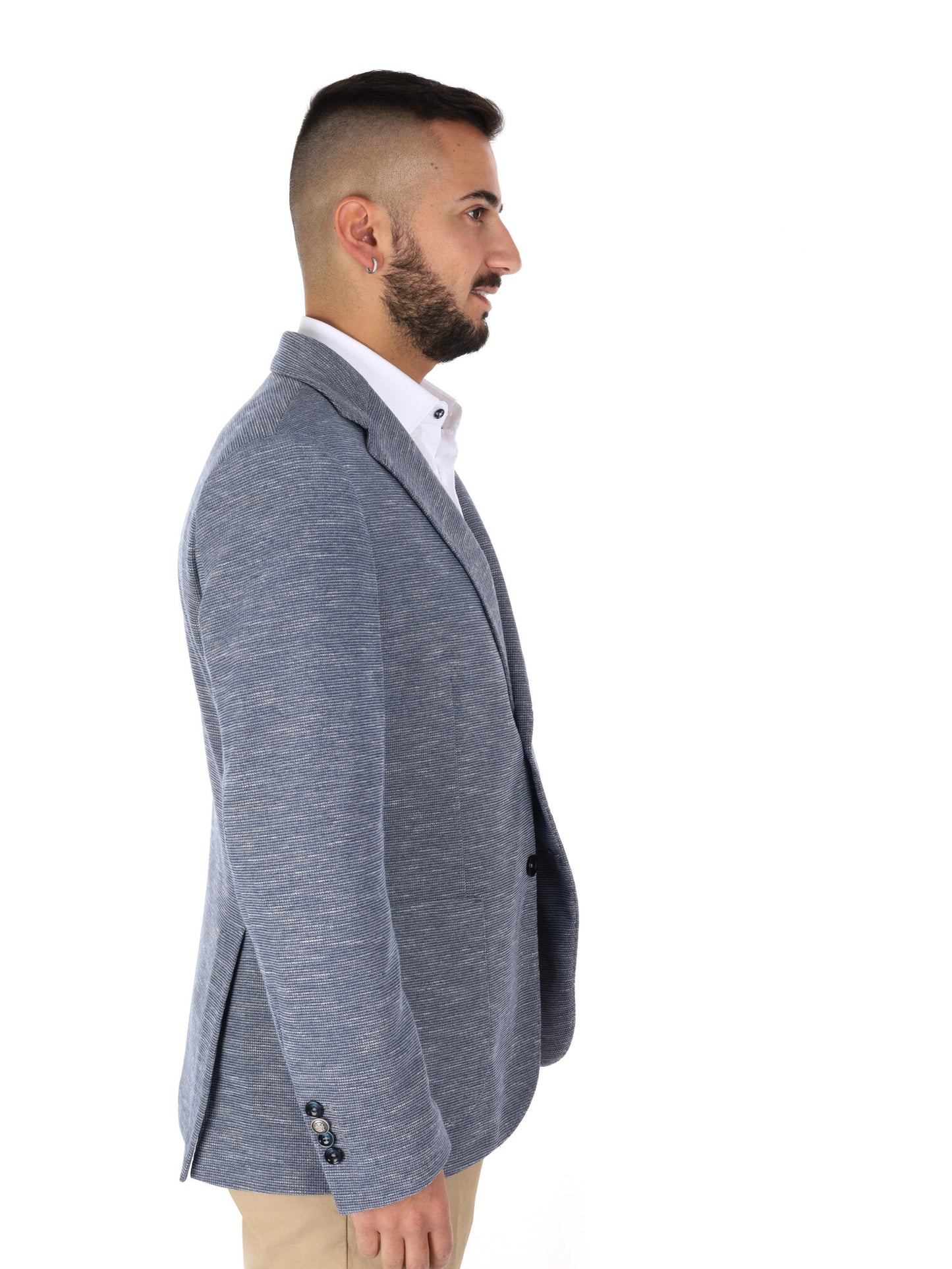 Giacca Drop 4 elegante in denim da uomo per la primavera-estate