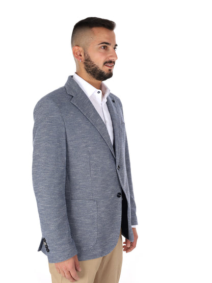 Giacca Drop 4 elegante in denim da uomo per la primavera-estate