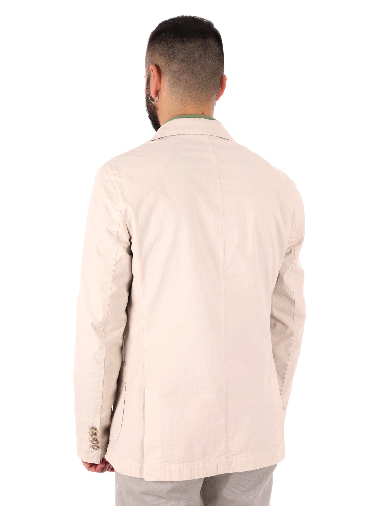 Giacca uomo FB beige dallo stile elegante per la primavera-estate
