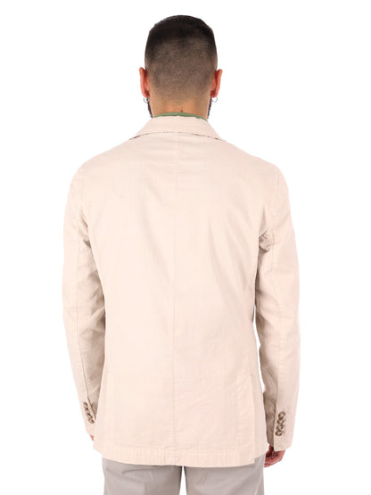 Giacca uomo FB beige dallo stile elegante per la primavera-estate