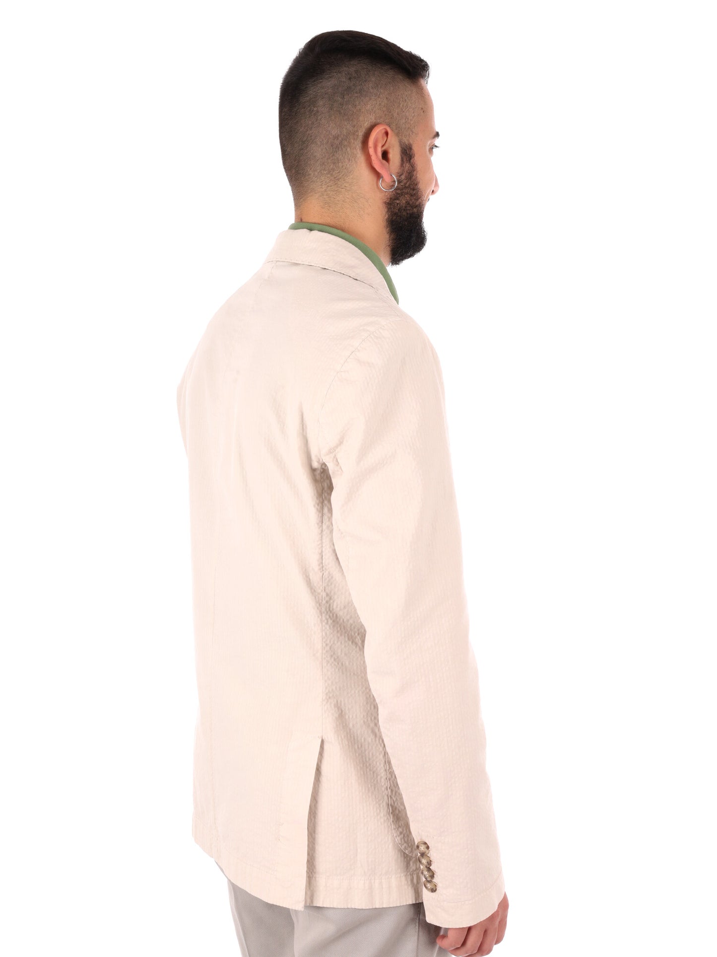 Giacca uomo FB beige dallo stile elegante per la primavera-estate