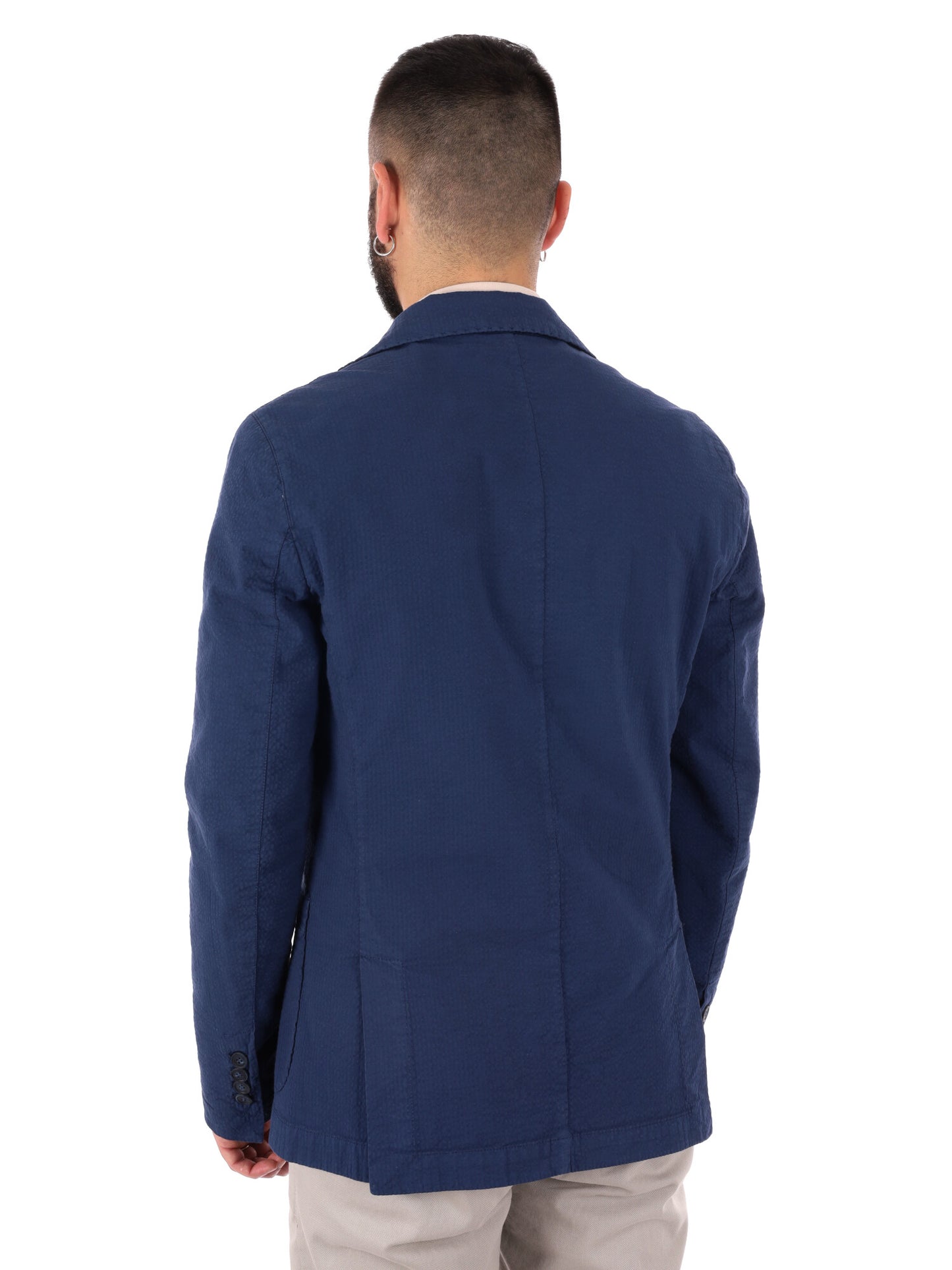 Giacca blu da uomo FB S1195 elegante per primavera-estate