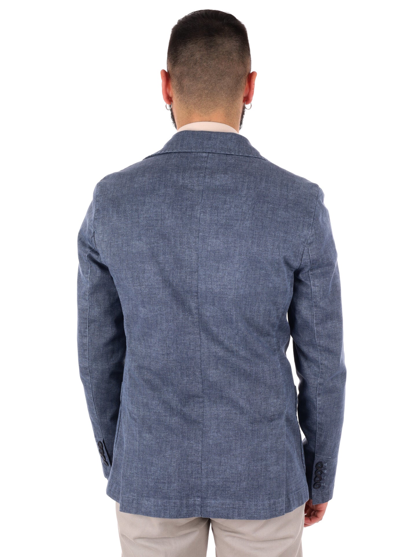 Giacca blazer da uomo FB nera elegante per la primavera-estate