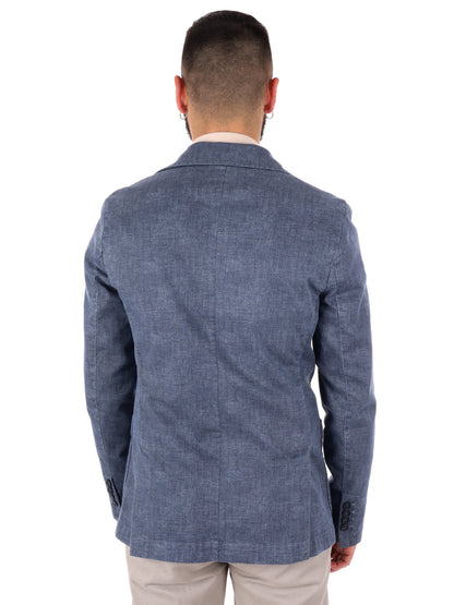 Giacca blazer da uomo FB nera elegante per la primavera-estate