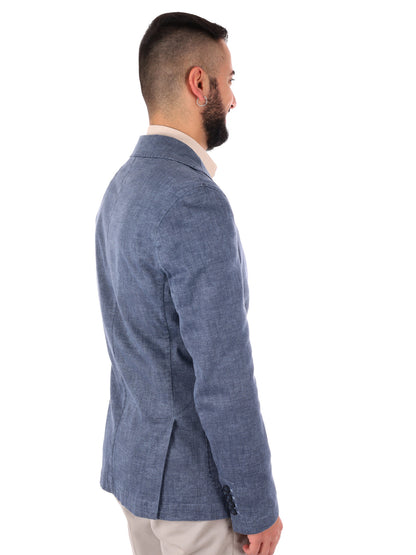 Giacca blazer da uomo FB nera elegante per la primavera-estate