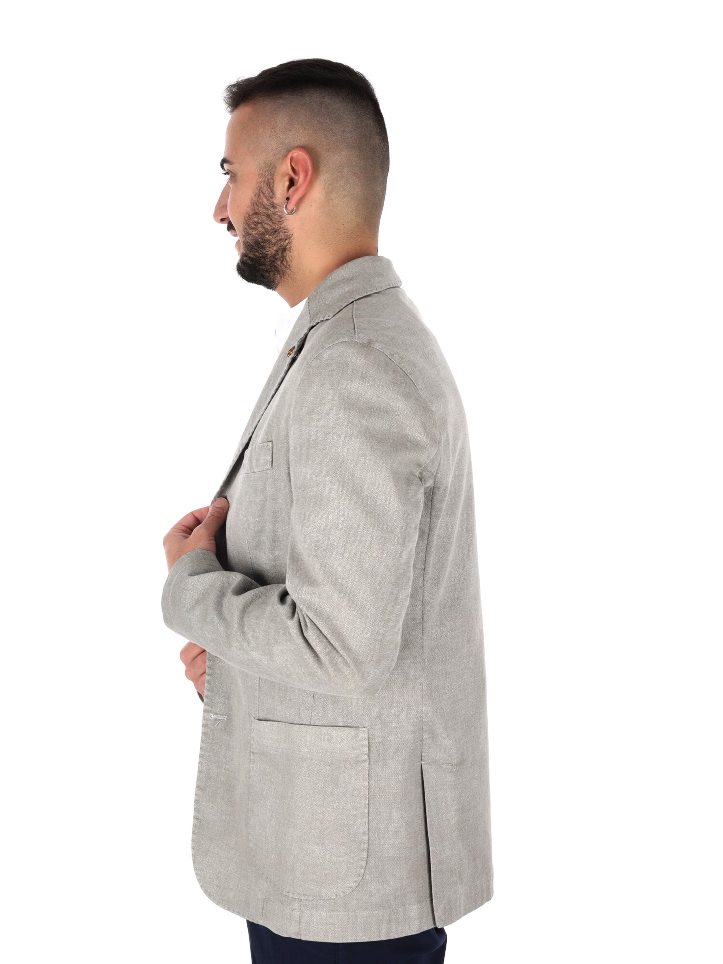 Giacche elegante FB modello S1199 in beige spago da uomo