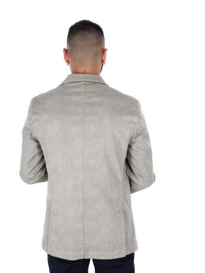 Giacche elegante FB modello S1199 in beige spago da uomo