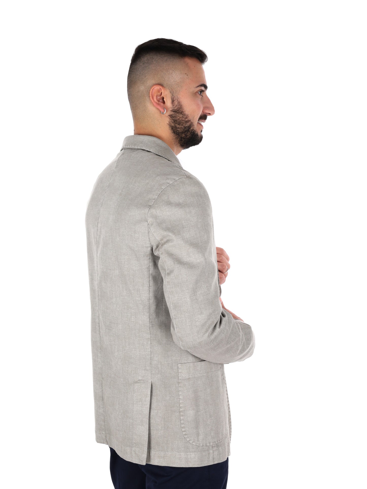 Giacche elegante FB modello S1199 in beige spago da uomo