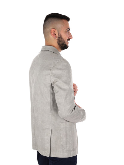 Giacche elegante FB modello S1199 in beige spago da uomo