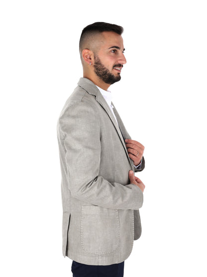Giacche elegante FB modello S1199 in beige spago da uomo