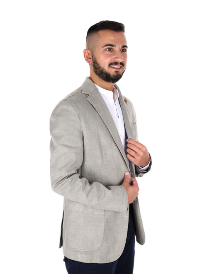 Giacche elegante FB modello S1199 in beige spago da uomo