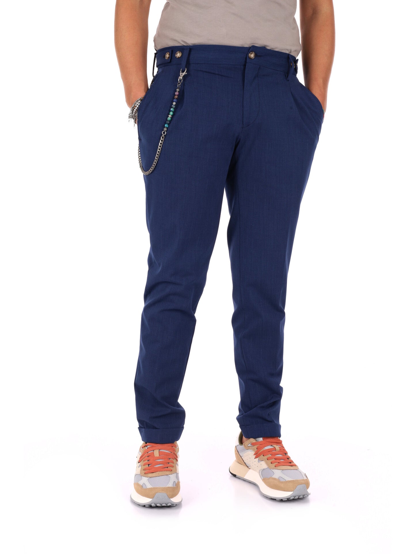 FB pantaloni da uomo blu della collezione Primavera-Estate 26