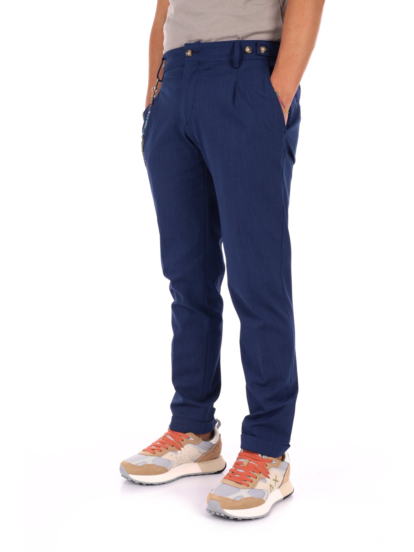 FB pantaloni da uomo blu della collezione Primavera-Estate 26