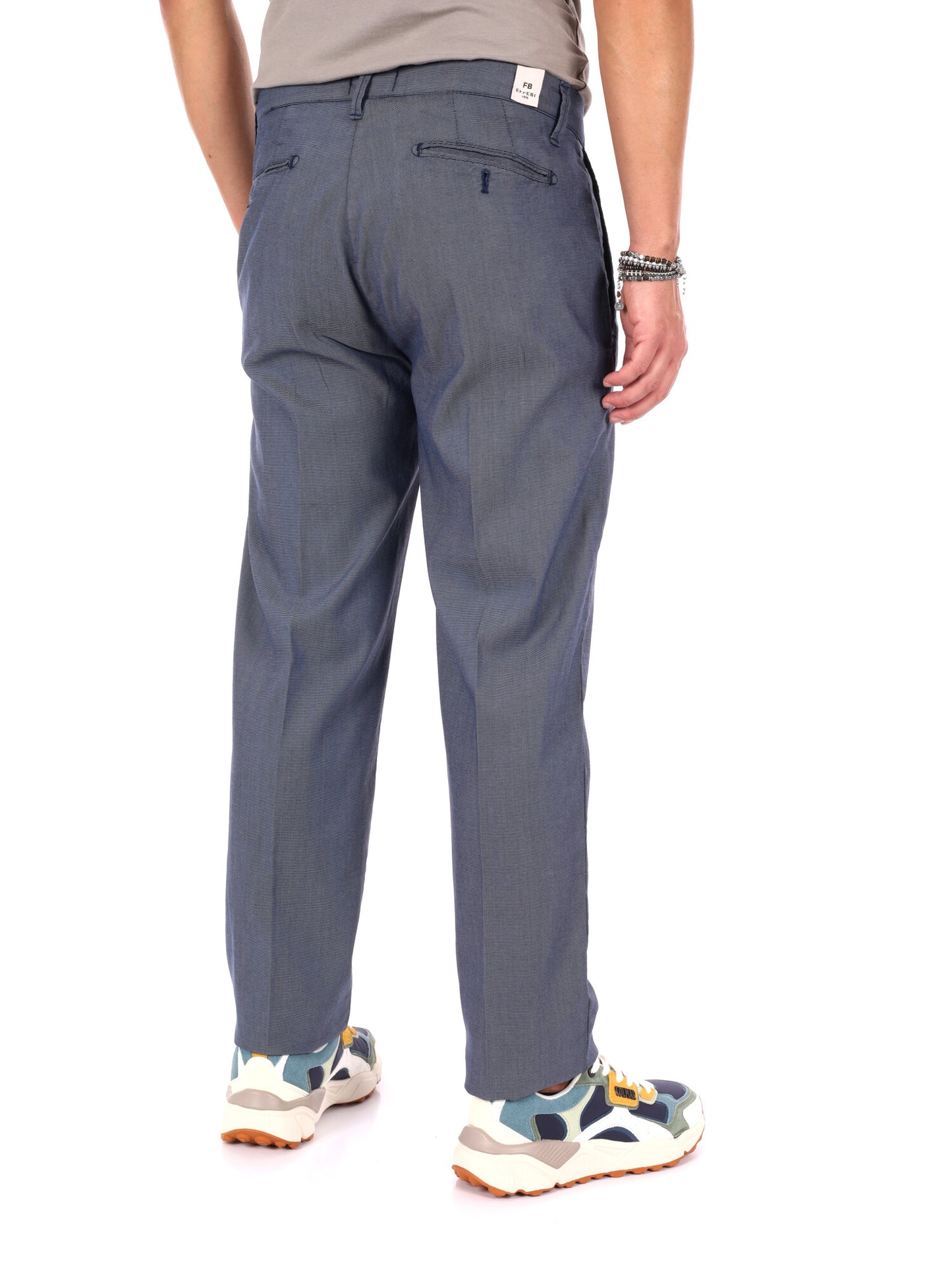 Pantaloni casual FB S1290 da uomo in blu per uso civile