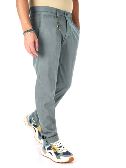 F.b. pantalone fanta da uomo verde gucci