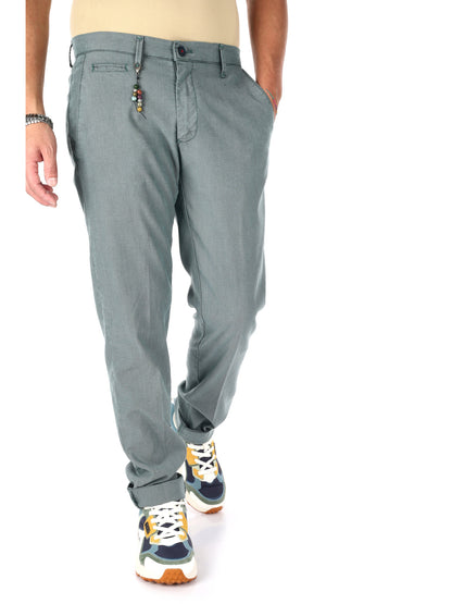 F.b. pantalone fanta da uomo verde gucci