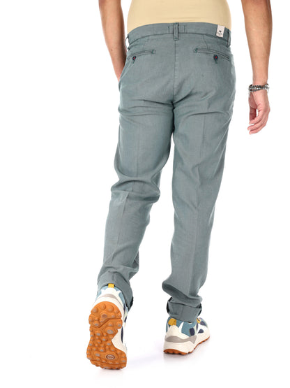 F.b. pantalone fanta da uomo verde gucci