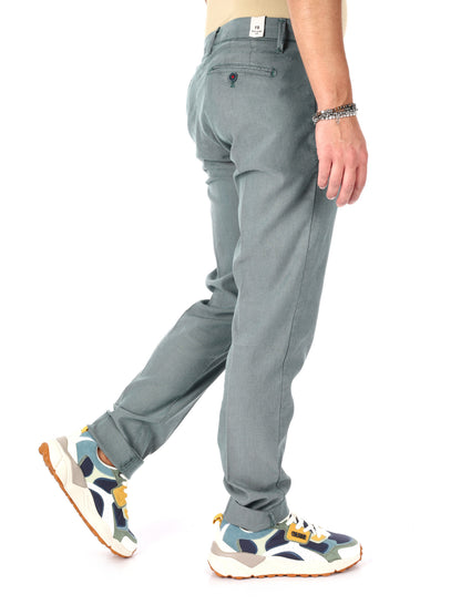 F.b. pantalone fanta da uomo verde gucci